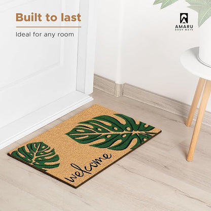 Coir Welcome Mat, 17 x 29 in | 100% Natural Coir, Anti-Shedding, Durable PVC - Image 2