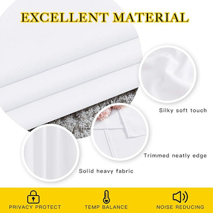 NICETOWN White Short Window Curtains - Image 4