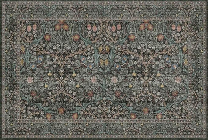 Dark Green Washable Entry Rug - Image 9