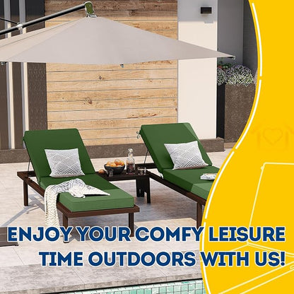 AAAAAcessories Outdoor Chaise Lounge Cushions, Waterproof Patio Furniture - Image 6