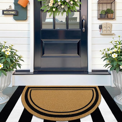 OLANLY Half Circle Front Door Mat, Low Profile Doormat, Stain and Fade Resistant - Image 7