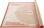 Silicone Pastry Mat 36'' By 24'' Extra Large Baking Mat with Measurements for Dough Rolling, Kneading Board, Kitchen Counter Mats, Perfect for Dough, Fondant, Pie Crust, Cookies, Bread, Pasta, Pizza