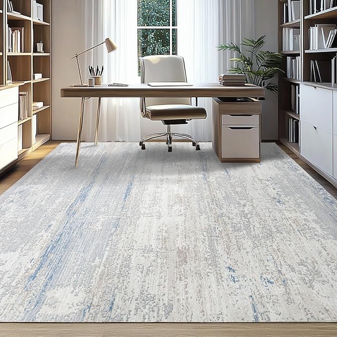 Neutral Washable Rugs 9x12 Area Rugs - Image 7