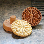 Wood Cookie Stamp, 2.5 Inch (Rose Window CS-003)
