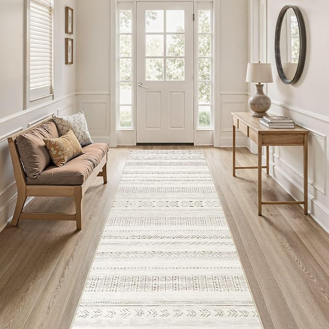 cotiled Hallway 3x8 Runner Rugs Washable Boho Moroccan Soft Rug | Non-Slip - Image 3
