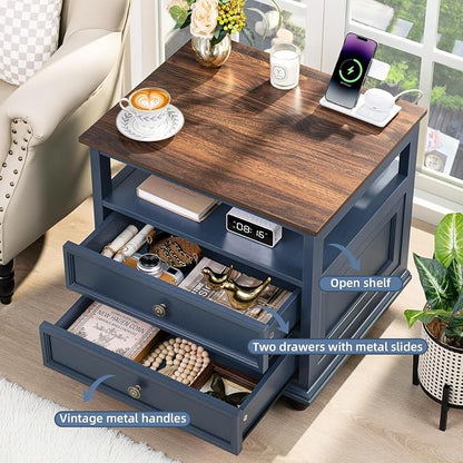 Joaxswe Farmhouse Nightstand - Image 4