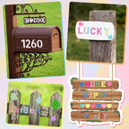 2 Inch Letter Stencils Symbol Numbers Craft Stencils, 63 Pcs Reusable Alphabet Templates Interlocking Stencil Kit for Painting on Wood, Wall, Fabric, Rock, Sign, DIY Art Projects (Letter and Number)