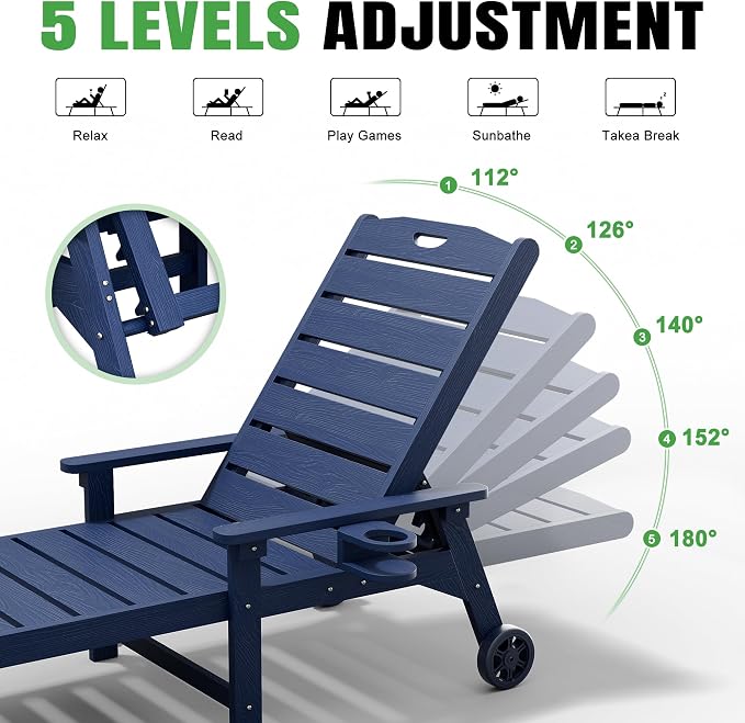 Outdoor Lounge Chair Set of 4 - Image 8