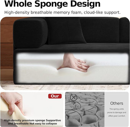 MoonSpeak 78.8''Sleeper Couch Bed - Image 4