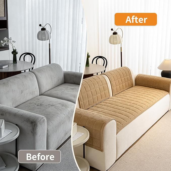 Couch Covers for Dogs Washable, 27.6"x82.7" Non Slip Couch Covers for Loveseat - Image 5