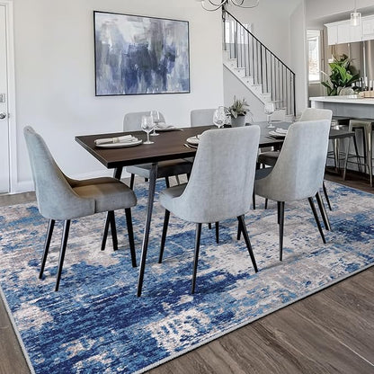 RELEANY Washable 7'x9' Abstract Area Rug - Image 2