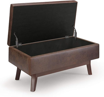 SIMPLIHOME Owen Small Rectangular Storage Ottoman - Image 4