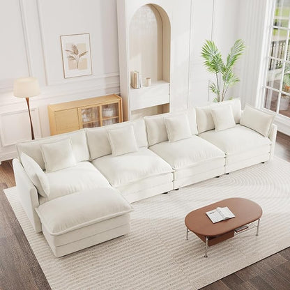 mikibama Modular Sectional Sofa, 146.5 Inch L Shaped Couch Set by Mikibama