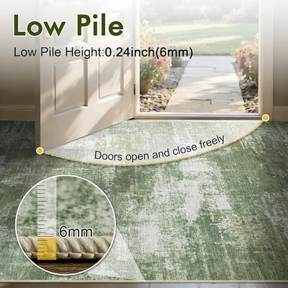 4Ft Round Area Rugs for Living Room, Soft Non-Slip Washable Rugs Modern - Image 7