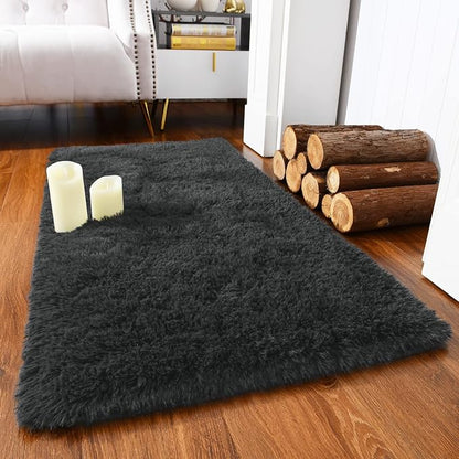 Chicrug Soft Runner Rug for Bedroom Living Room Plush Fluffy Rug 2x3 | Shag by ChicrugHomeDecor