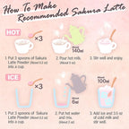YAMASAN KYOTO UJI Sakura Latte -Creamy and Aromatic Foam- Using Japanese Cherry Blossom 100%, Made in Japan,Sold by Japanese company, 100g(3.5oz)