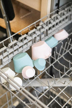 The Silicone Kitchen Reusable Silicone Baking Cups Gift Set Bundle, 24 Regular, 12 Jumbo, 24 Mini, Pink, Blue, Gray