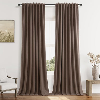 100% Blackout Curtains 84 Inch Length 2 Panels Set by Guken