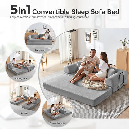 Convertible Sleeper Sofa Bed, Sleeper Sofa - Image 4