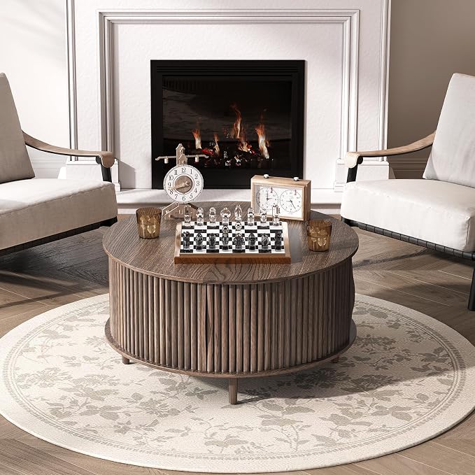 SULIVES Round Coffee Table - Image 5