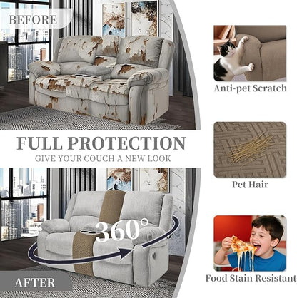 100% Waterproof Sectional Recliner Couch Covers - Image 5