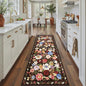 Black Brown Floral Hallway Runner Rug 2x10 by WelcometoBabovid