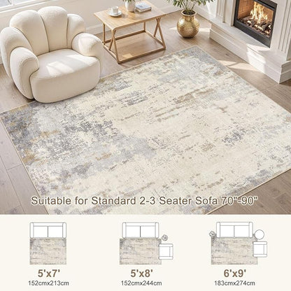 UERMEI 5x7 Area Rug Living Room Rugs - Image 3