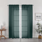 Green Sheer Curtains 78 Inches Long by OWENIE