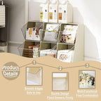 Acrylic Tea Bag Organizer Storage Box with 2 Transparent Drawers, Multi-Functional Coffee Pod K Cup Holder Container for Kitchen Home Office Organizer - White