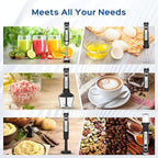 Immersion Blender Handheld 8 in 1 Hand Blender, Electric Blender Max 1000W Immersion Blender with 21 Speed & Turbo Mode, 21 Speed & Turbo Mode, Beaker Chopper Milk Frother Frother Grinder