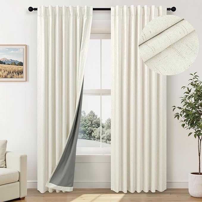Room Darkening Curtains 63 Inches Long Small Bay Window Dining Room Curtains by Pitalk