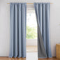NICETOWN Full Blackout Linen Curtains 102" Length by NICETOWN