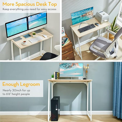 WOHOMO Folding Desk, Small Foldable Desk 39.4" - Image 8