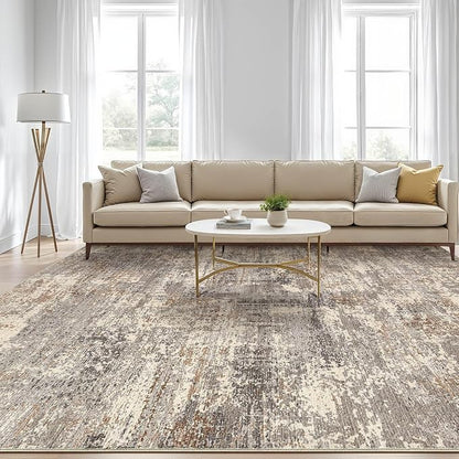 LOONGRUG 8x10 Area Rugs Washable Large Neutral Modern Living Room Rug | - Image 5