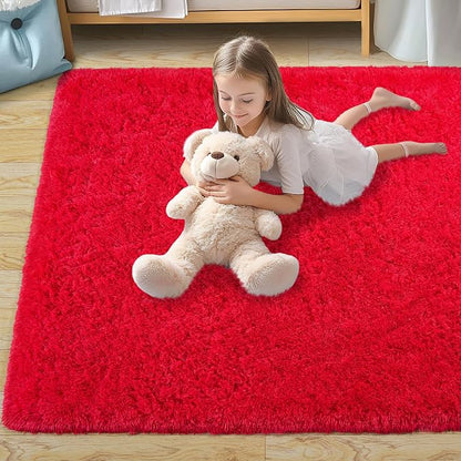 Pionblank Fluffy Area Rug for Bedroom 4x6 Feet, Indoor Plush Carpet, Cute Comfy - Image 7