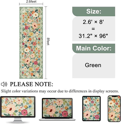 DUKINO 2.6x8 Runner Rug, Washable Runner Rug - Image 2