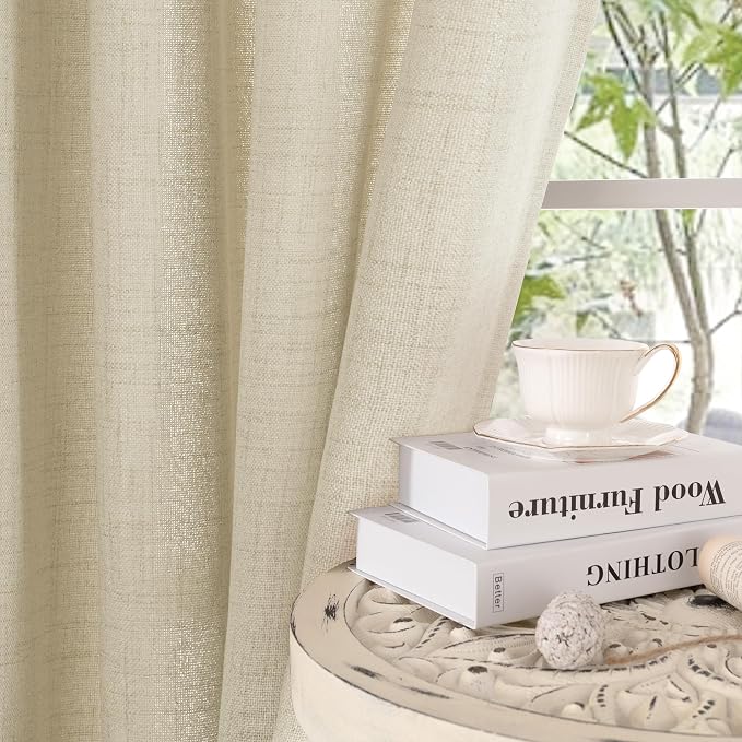 YoungsTex Linen Curtains 95 Inch Length - Image 7