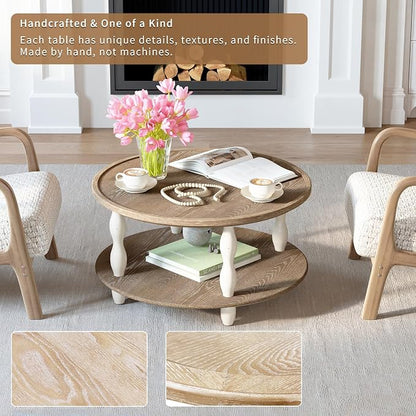 karlott Round Coffee Table, 30.3" Coffee Tables - Image 3