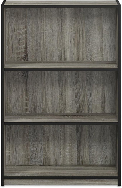Furinno Jaya Book Shelf, 3-Tier Bookshelf, Standing Bookcase - Image 3