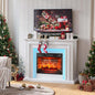 44" LED Lights Electric Fireplace by BOSHIROFurniture