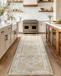 AMADA HOMEFURNISHING 2'6"x10' Washable Area Rug, Low-Profile Entryway Rug by AMADAHOMEFURNISHING