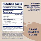 Jordan's Skinny Syrups Sugar Free Coffee Syrup, Toasted Marshmallow Flavor Drink Mix, Zero Calorie Flavoring for Chai Latte, Protein Shake, Food & More, Gluten Free, Keto Friendly, 25.4 Fl Oz, 1 Pack