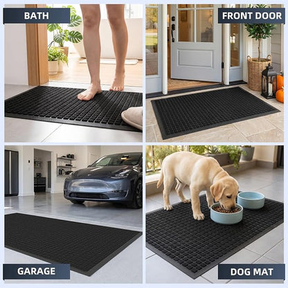 Front Door Mat Outside Entrance, Heavy Duty Waterproof Doormat | 35.5"x24" - Image 8