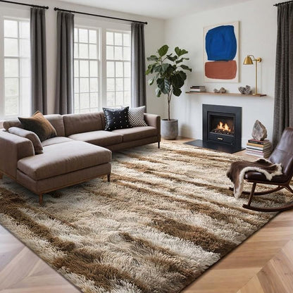 8x10 Ft Extra Large Shag Rugs for Living Room, Tie Dyed Ultra Soft Fluffy Furry - Image 2