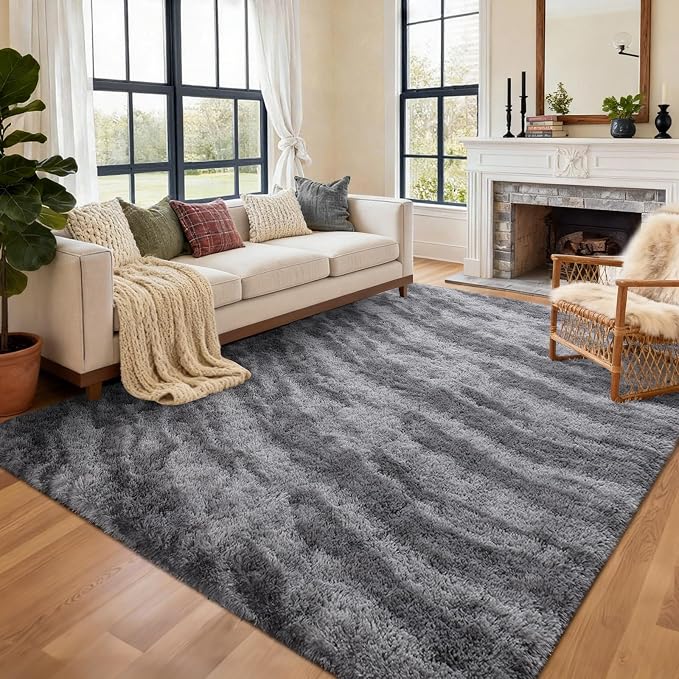 9x12 Ft Extra Large Shag Rugs for Living Room, Ultra Soft Fluffy Furry Area - Image 3