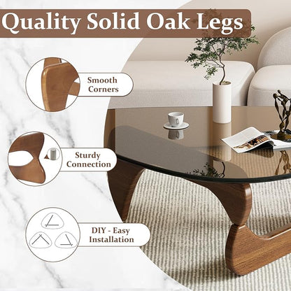 Glass Coffee Table, Triangle Coffee Table - Image 4