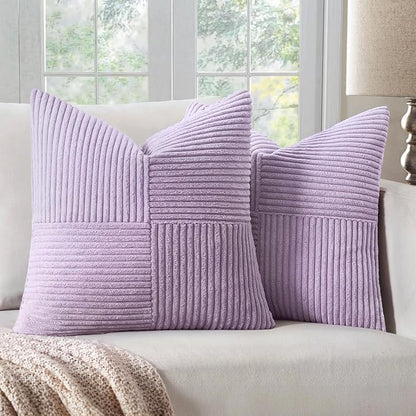 MIULEE Purple Decorative Throw Pillow Covers by MIULEE
