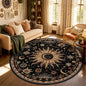 Vacuum-Friendly, Round 6ft Washable Area Rug by meejou
