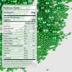 Deep Green Pearl Sugar Sprinkles, Edible Candy Pearls, 150g/5.29oz, Green Sprinkles for Cake Decorating, Baking Cake Decorations, Ice Cream Toppers, Cupcakes, Wedding Party Chirstmas Supplies