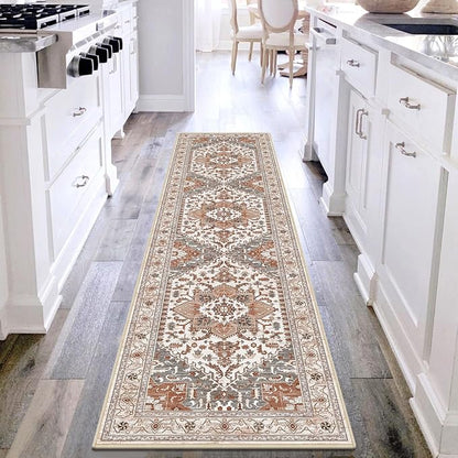 Yamaziot Washable Runner Rug, 2x8 Non-Slip Boho Vintage Hallway Kitchen Rug | by Yamaziot